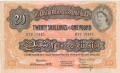 East Africa 20 Shillings = 1 Pound,  1. 4.1954